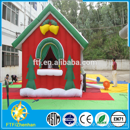 custom used to Christmas holiday decorations giant inflatable Santa house decorations